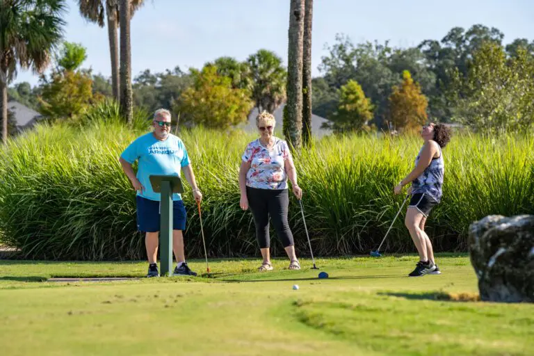 Putting at Fenney Putt & Play. September 2023