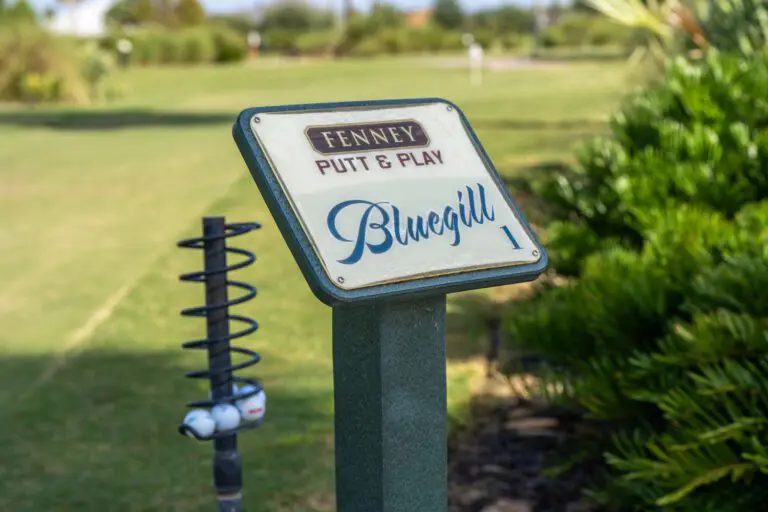 Putting at Fenney Putt & Play. September 2023