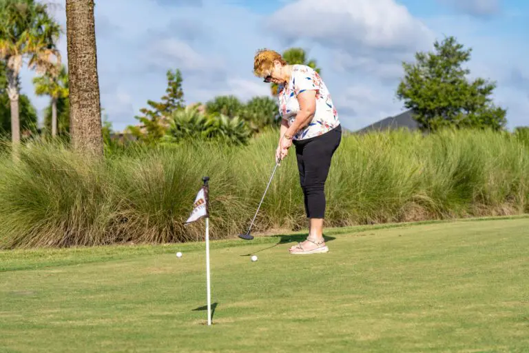 Putting at Fenney Putt & Play. September 2023