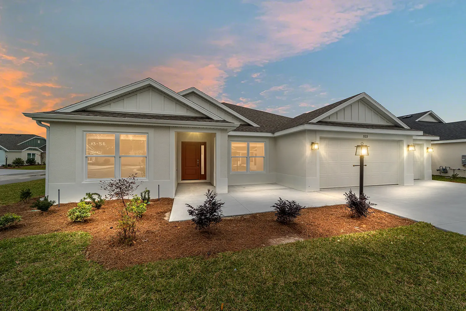 veranda-maybury-exterior-front-sunset